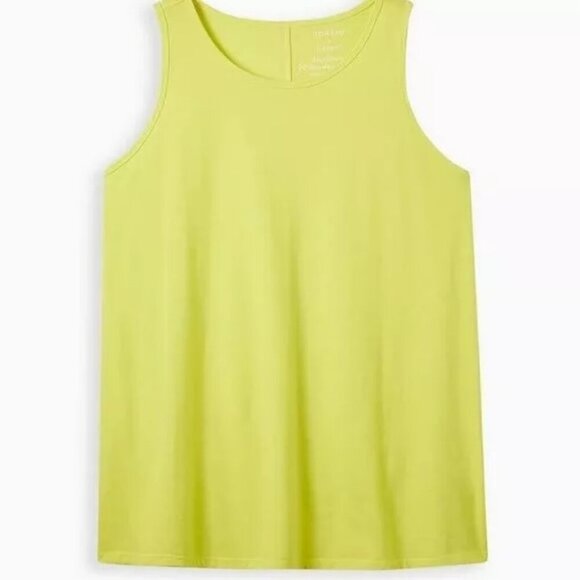 Lime Green/Yellow Jersey Classic Fit Plus Size Crew Tee - Picture 1 of 4